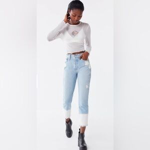 SOCIALITE Thea Dip-Dyed High-Rise Cropped Jean Women’s Size 26